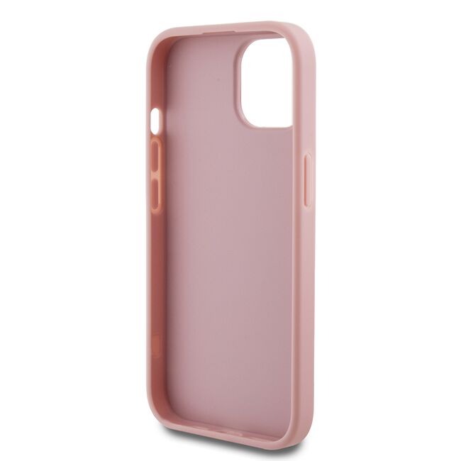 Husa pentru  iPhone 15 Plus Guess - Glitter Fixed - roz
