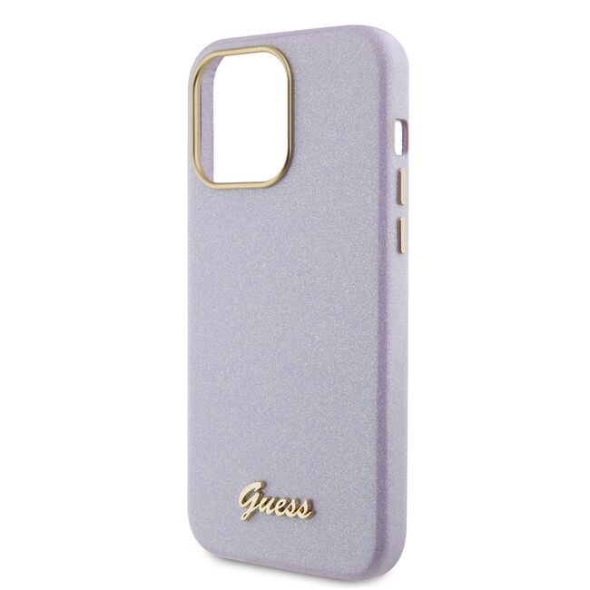 Husa pentru  iPhone 15 Pro Max Guess - Glitter Fixed - mov