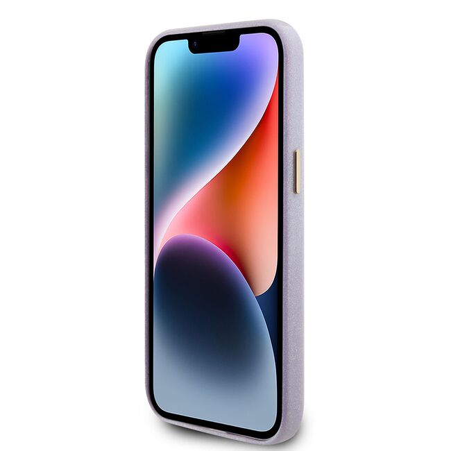 Husa pentru  iPhone 15 Pro Max Guess - Glitter Fixed - mov