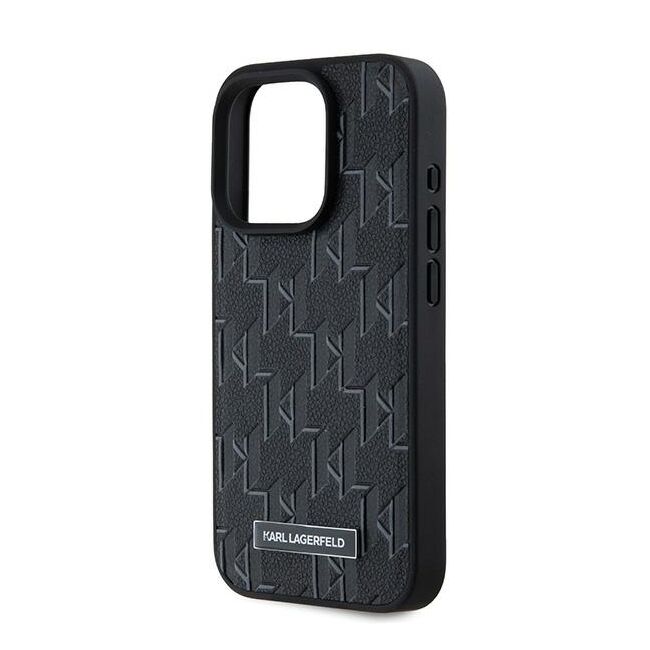 Husa pentru  iPhone 15 Pro Max Karl Lagerfeld - Leather MagSafe - negru