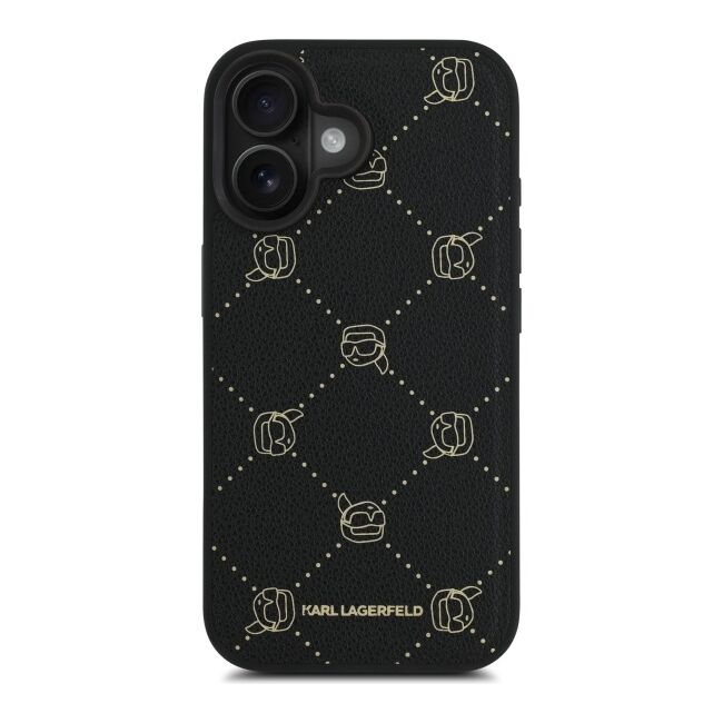 Husa pentru  iPhone 16 Karl Lagerfeld - Leather MagSafe - negru denim