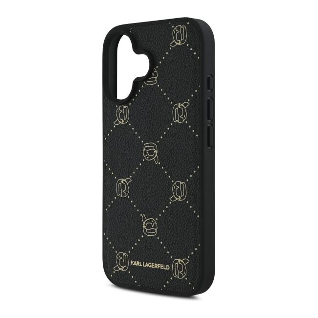Husa pentru  iPhone 16 Karl Lagerfeld - Leather MagSafe - negru denim