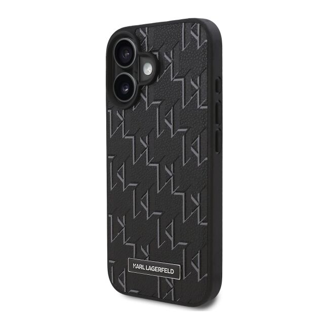 Husa pentru  iPhone 16 Plus Karl Lagerfeld - Leather MagSafe - negru denim