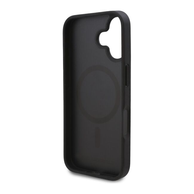 Husa pentru  iPhone 16 Plus Karl Lagerfeld - Leather MagSafe - negru denim