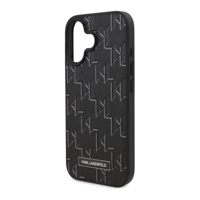 Husa pentru  iPhone 16 Plus Karl Lagerfeld - Leather MagSafe - negru denim