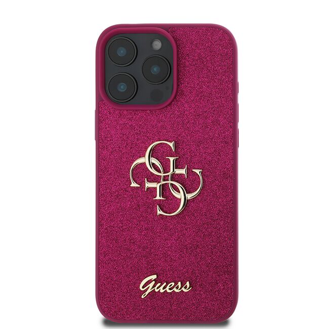 Husa pentru  iPhone 16 Pro Guess - Glitter Fixed - mov