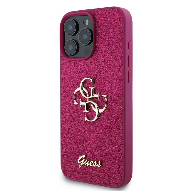 Husa pentru  iPhone 16 Pro Guess - Glitter Fixed - mov