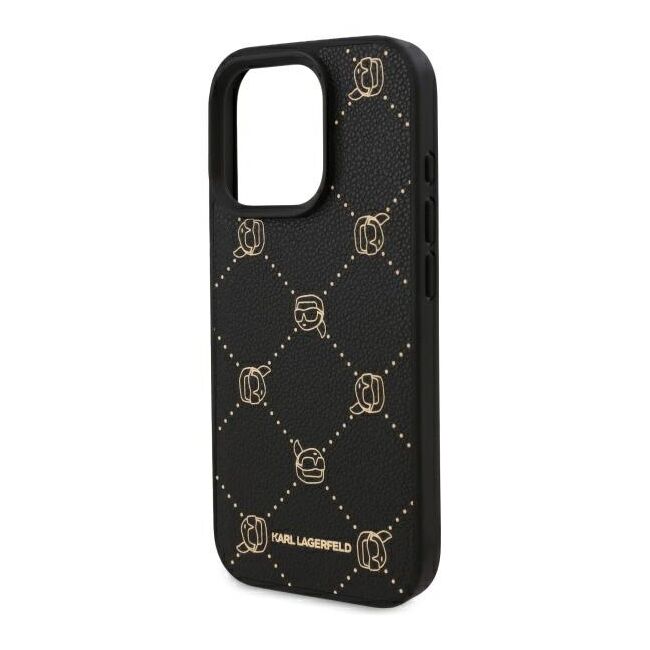 Husa pentru  iPhone 16 Pro Karl Lagerfeld - Leather MagSafe - negru