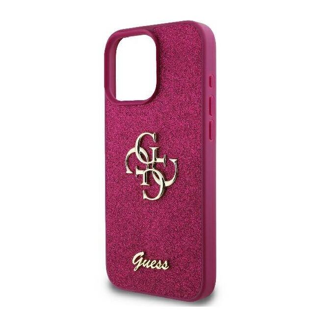 Husa pentru  iPhone 16 Pro Max Guess - Glitter Fixed - mov