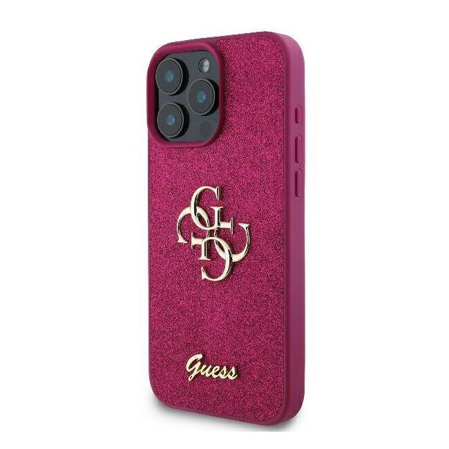 Husa pentru  iPhone 16 Pro Max Guess - Glitter Fixed - mov