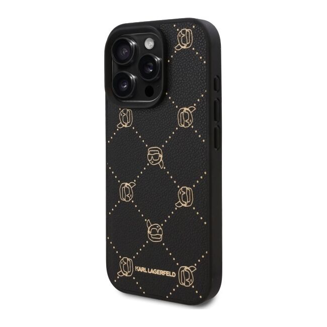 Husa pentru  iPhone 16 Pro Max Karl Lagerfeld - Leather MagSafe - negru denim