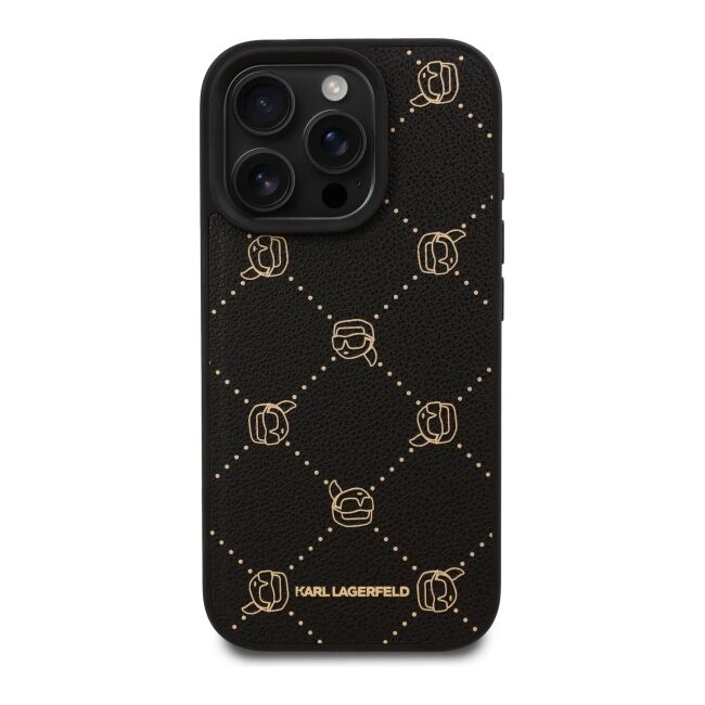 Husa pentru  iPhone 16 Pro Max Karl Lagerfeld - Leather MagSafe - negru denim
