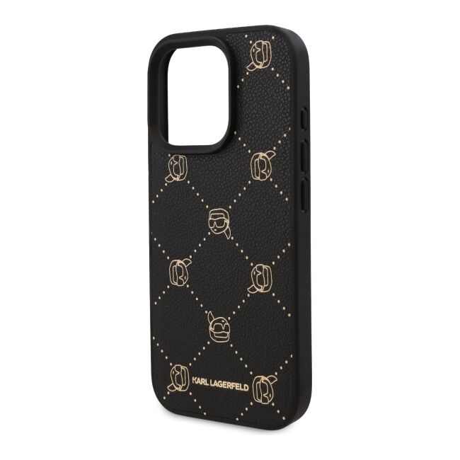 Husa pentru  iPhone 16 Pro Max Karl Lagerfeld - Leather MagSafe - negru denim