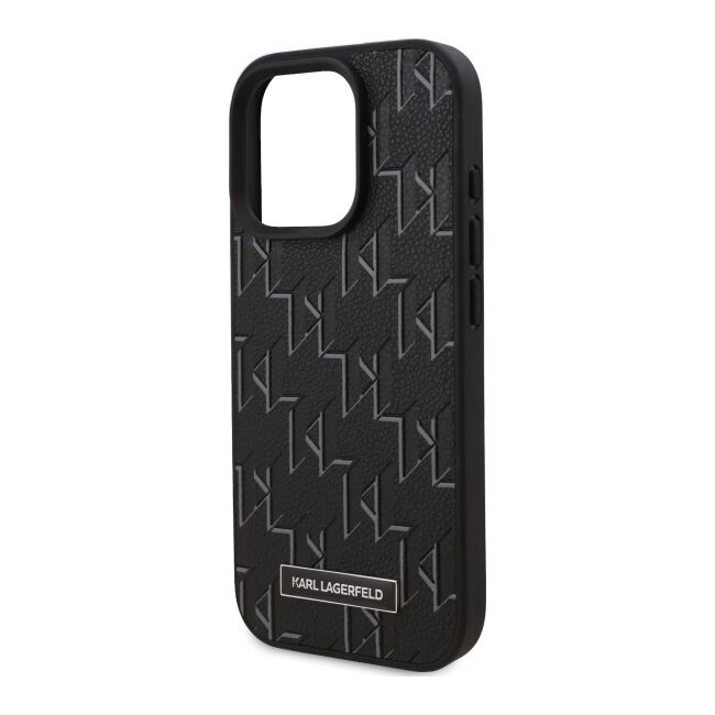 Husa pentru  iPhone 16 Pro Max Karl Lagerfeld - Leather MagSafe - negru royal