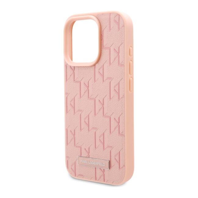 Husa pentru  iPhone 16 Pro Max Karl Lagerfeld - Leather MagSafe - roz