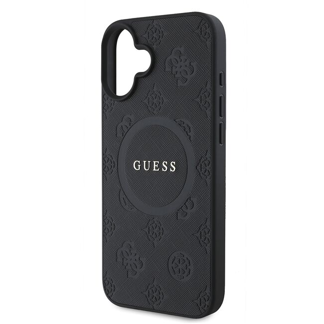 Husa pentru cu  iPhone 16 Plus MagSafe Guess - Saffiano - negru