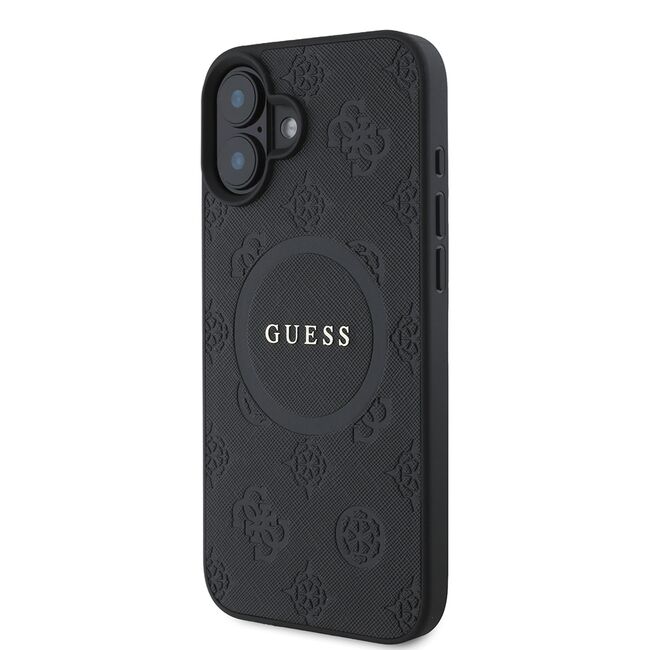 Husa pentru cu  iPhone 16 Plus MagSafe Guess - Saffiano - negru