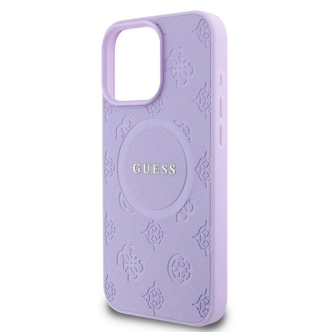 Husa pentru cu  iPhone 16 Pro Max MagSafe Guess - Saffiano - mov