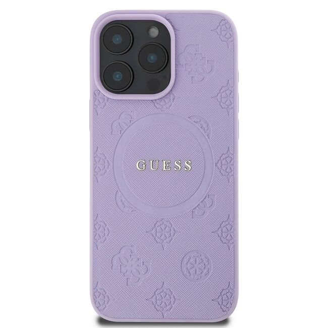 Husa pentru cu  iPhone 16 Pro Max MagSafe Guess - Saffiano - mov