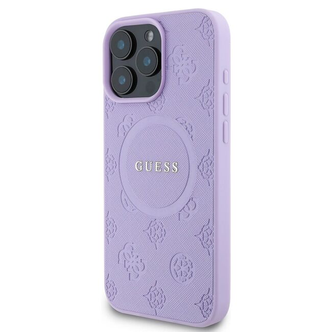 Husa pentru cu  iPhone 16 Pro Max MagSafe Guess - Saffiano - mov