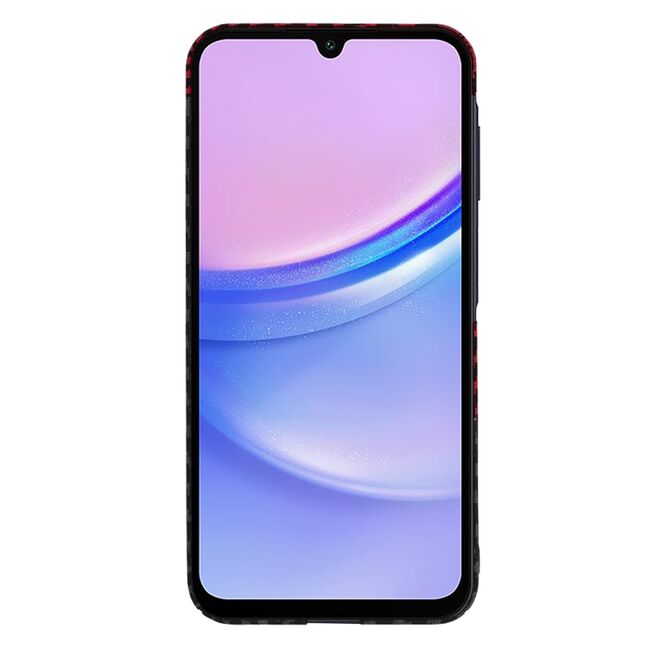 Husa pentru  Samsung Galaxy A16 CarbonFiber UltraSlim, Lightweight, rosu inchis