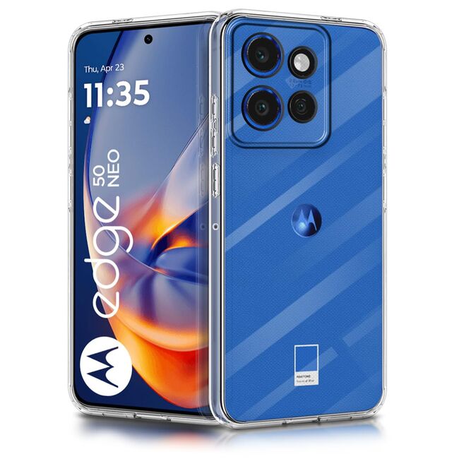 Husa pentru  Motorola Edge 50 Neo, Anti-Shock 1.5mm, cu protectie lentile, transparent
