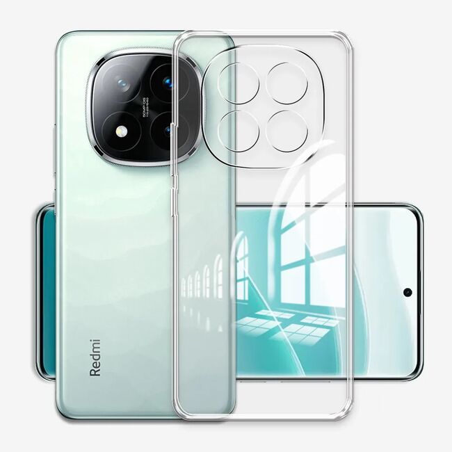Husa pentru  Xiaomi Redmi Note 14 Pro+ Plus, Anti-Shock 1.5mm, cu protectie lentile, transparent