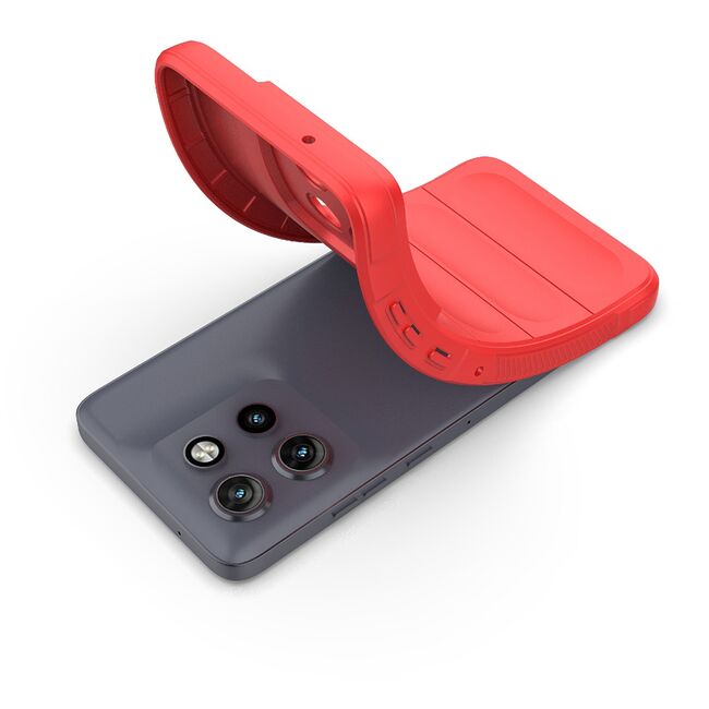 Husa pentru  Motorola Edge 50 Neo Liquid Silicone, Microfibre Lining, Non-Slip Airbag Design, bordeaux
