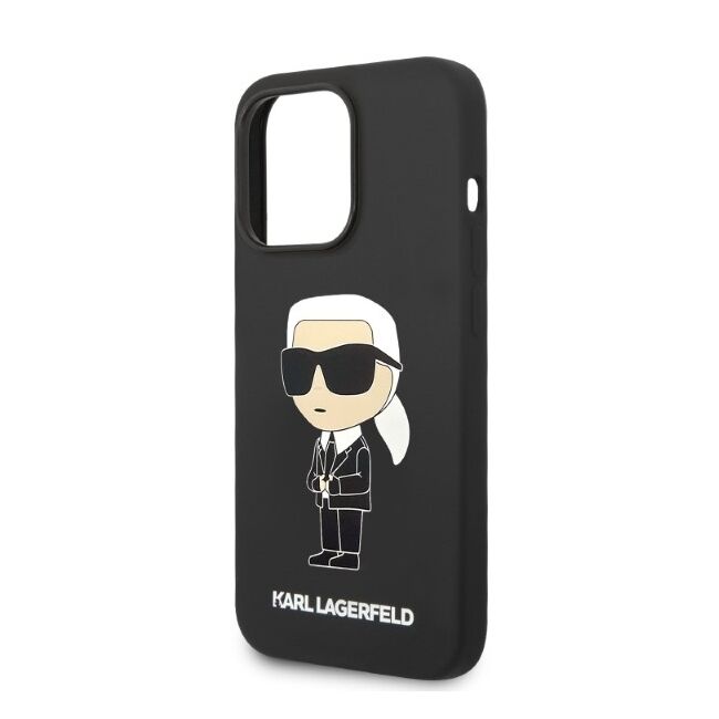 Husa pentru  iPhone 14 Pro Max Karl Lagerfeld - Silicone MagSafe - negru