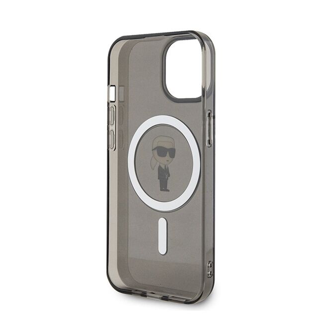 Husa pentru  iPhone 15 Karl Lagerfeld - IML MagSafe - negru denim