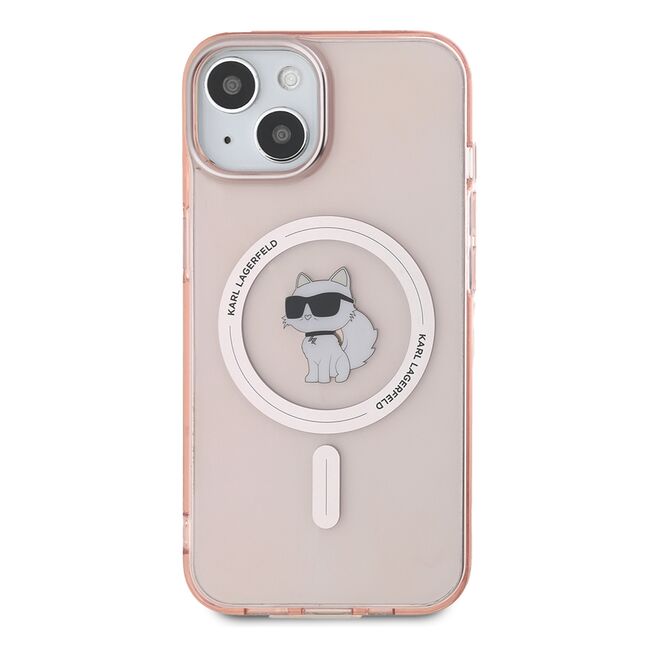 Husa pentru  iPhone 14 Karl Lagerfeld - IML MagSafe - roz