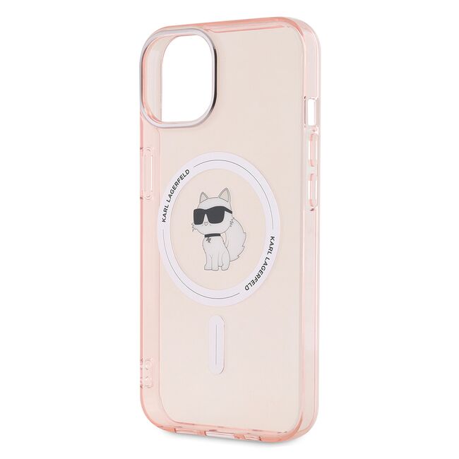 Husa pentru  iPhone 14 Karl Lagerfeld - IML MagSafe - roz
