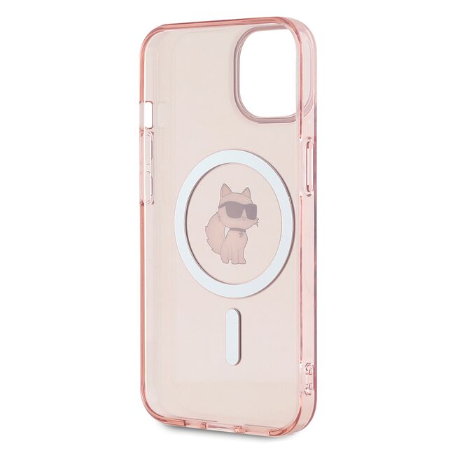 Husa pentru  iPhone 14 Karl Lagerfeld - IML MagSafe - roz