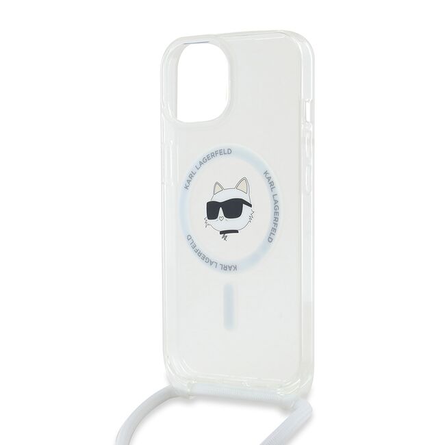Husa pentru  iPhone 15 Karl Lagerfeld - IML MagSafe - transparent