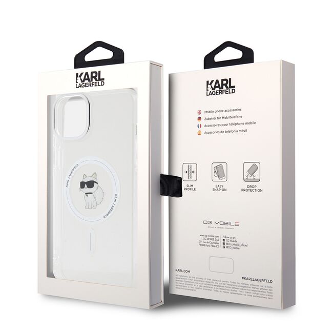Husa pentru  iPhone 15 Plus Karl Lagerfeld - IML MagSafe - clear
