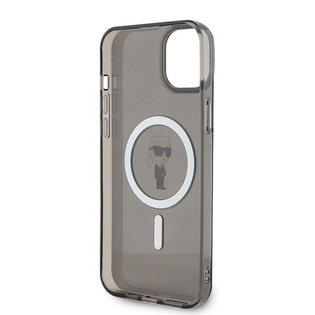 Husa pentru  iPhone 15 Plus Karl Lagerfeld - IML MagSafe - negru denim