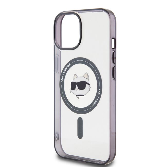 Husa pentru  iPhone 15 Plus Karl Lagerfeld - IML MagSafe - transparent