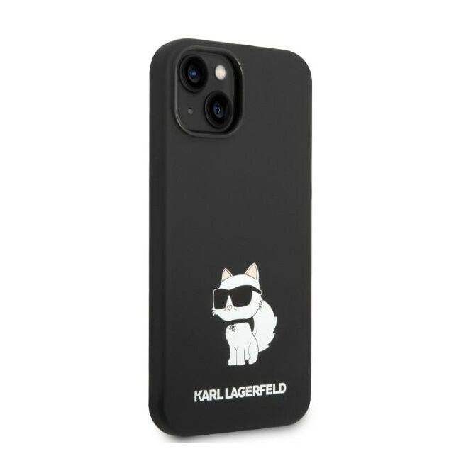 Husa pentru  iPhone 15 Plus Karl Lagerfeld - Silicone MagSafe - negru denim