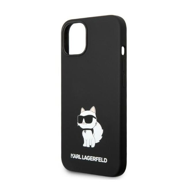 Husa pentru  iPhone 15 Plus Karl Lagerfeld - Silicone MagSafe - negru denim