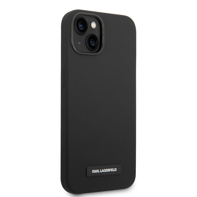 Husa pentru  iPhone 15 Plus Karl Lagerfeld - Silicone MagSafe - negru royal