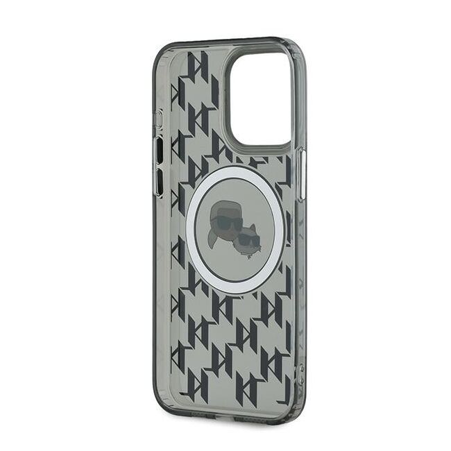 Husa pentru  iPhone 15 Pro Karl Lagerfeld - IML MagSafe - gri inchis