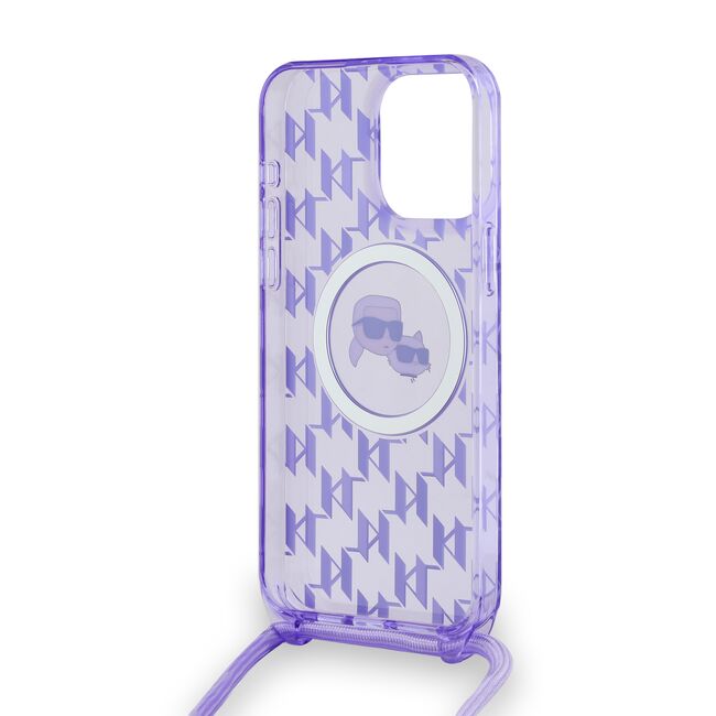 Husa pentru  iPhone 15 Pro Karl Lagerfeld - IML MagSafe - mov deschis