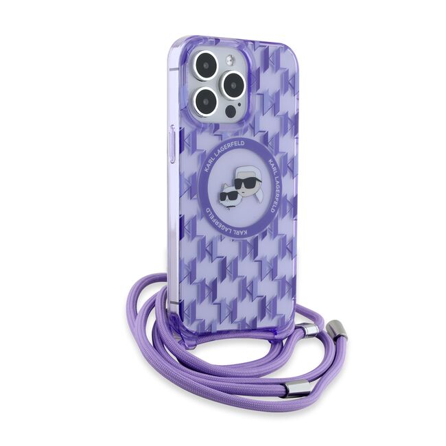 Husa pentru  iPhone 15 Pro Karl Lagerfeld - IML MagSafe - mov deschis