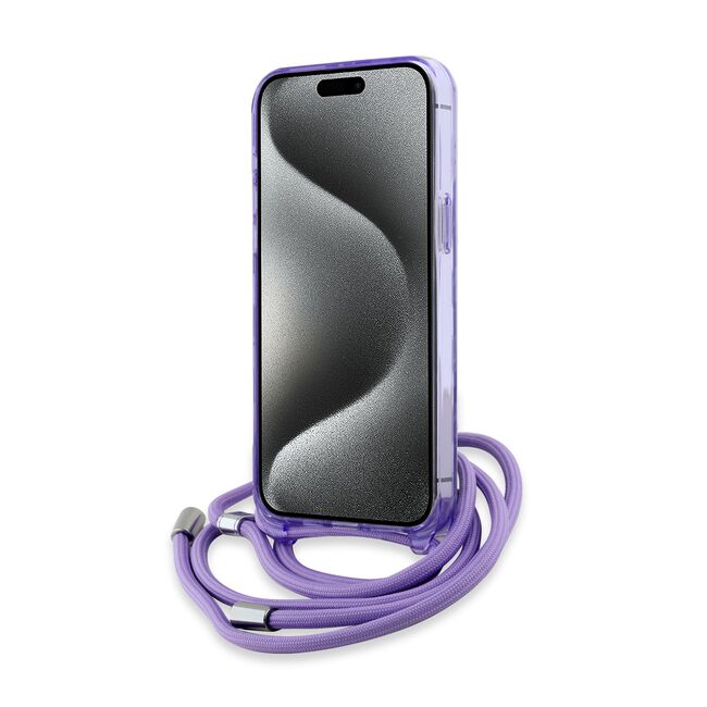 Husa pentru  iPhone 15 Pro Karl Lagerfeld - IML MagSafe - mov deschis