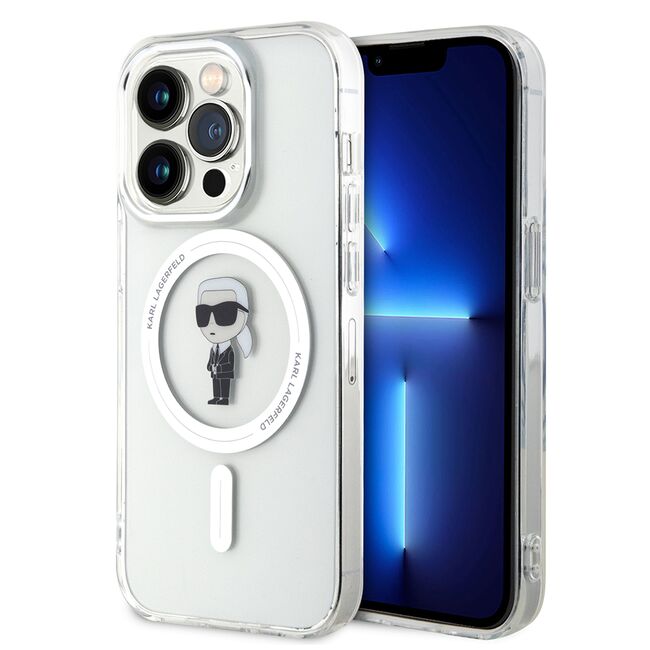 Husa pentru  iPhone 15 Pro Karl Lagerfeld - IML MagSafe - transparent