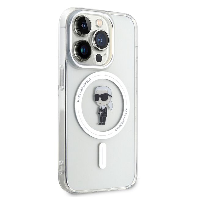 Husa pentru  iPhone 15 Pro Karl Lagerfeld - IML MagSafe - transparent
