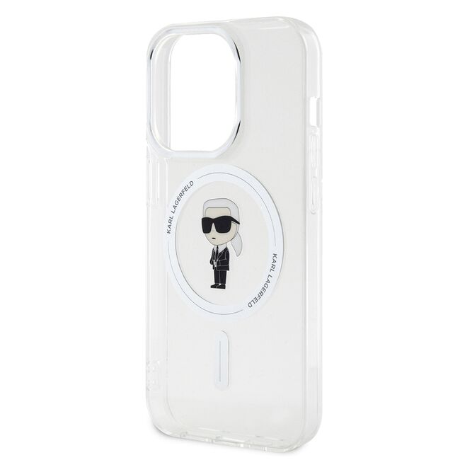 Husa pentru  iPhone 15 Pro Karl Lagerfeld - IML MagSafe - transparent