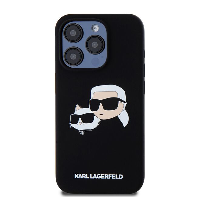 Husa pentru  iPhone 15 Pro Karl Lagerfeld - Silicone MagSafe - kaki