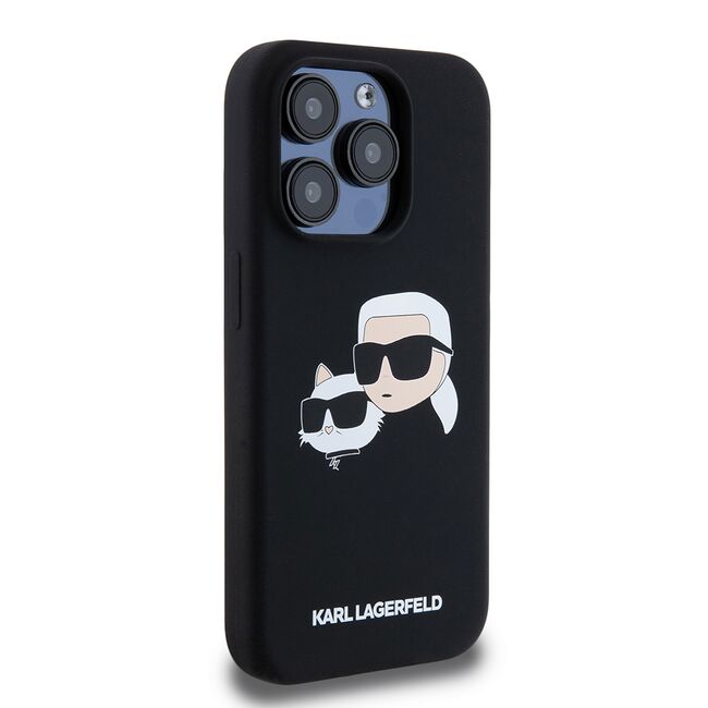 Husa pentru  iPhone 15 Pro Karl Lagerfeld - Silicone MagSafe - kaki