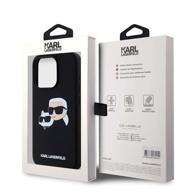 Husa pentru  iPhone 15 Pro Karl Lagerfeld - Silicone MagSafe - kaki